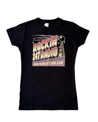 Rockin 24/7 Radio T-shirt  - Womens