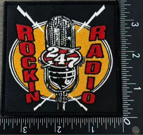 NEW!! Rockin 247 Radio Embroidered patch