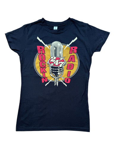 NEW! ROCKIN 24/7 RADIO Women's T-Shirt