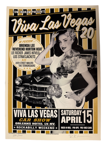 VLV20 Car Show Silk Screen Poster