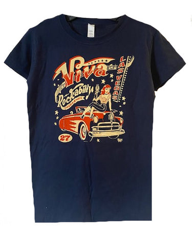 VLV27 Redhead Women's Blue T-Shirt