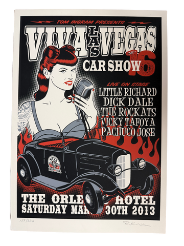 VLV16 Car Show Silk Screen Poster