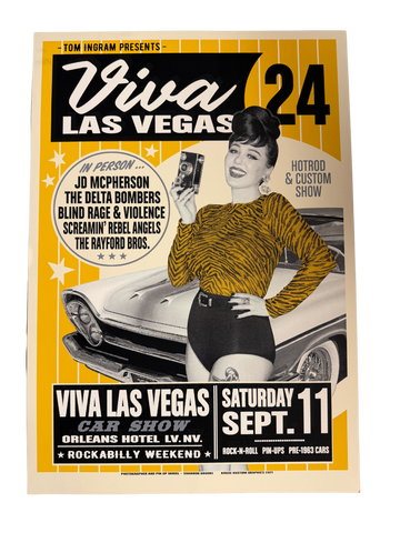 VLV24  Car Show Silk Screen Poster