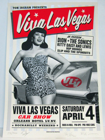 VLV18 Car Show Silk Screen Poster- Signed