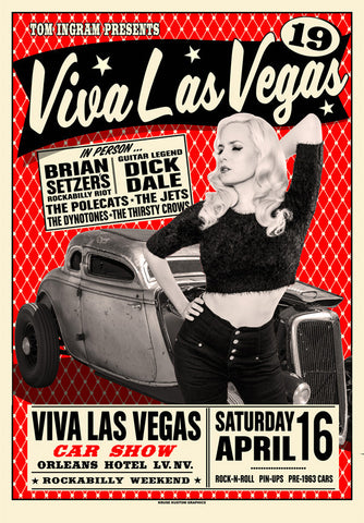 VLV 19 Car Show Silk Screen Poster