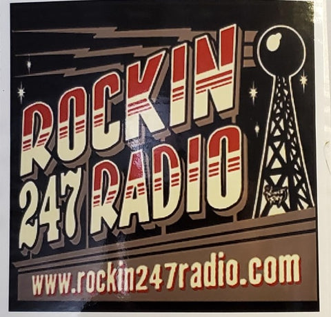 ROCKIN 24/7 RADIO STICKER